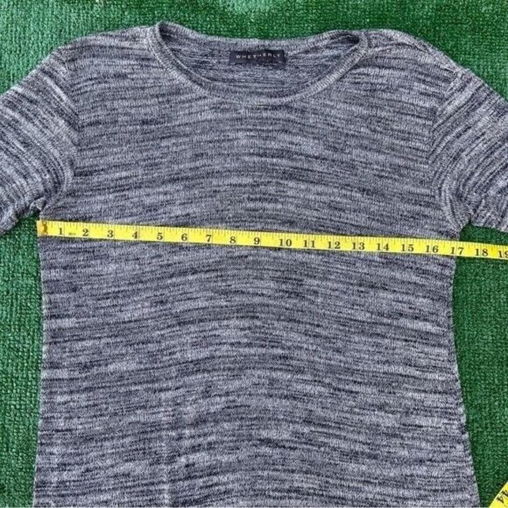 Whetherly Gray Short Sleeve Lightweight Crewneck Top Size S - Picture 6 of 8
